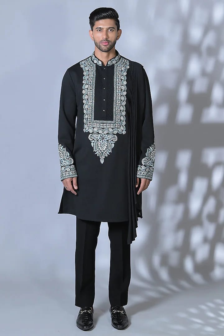 Front Embroided Kurta Set