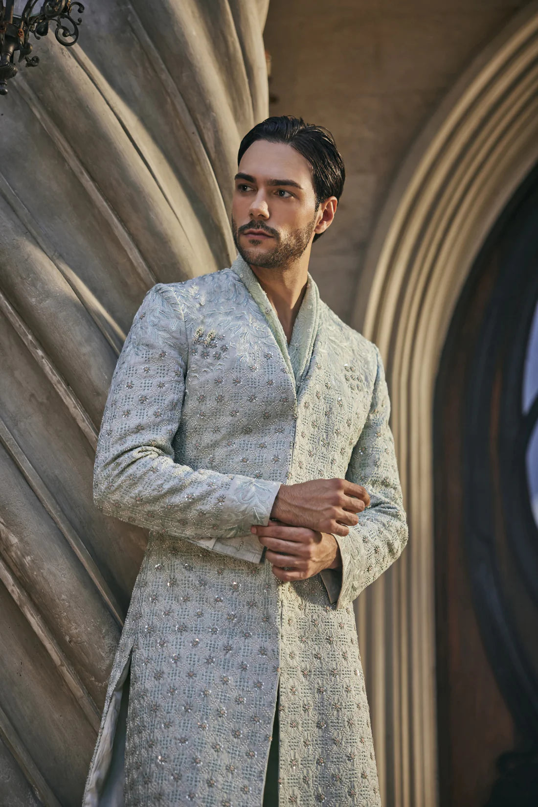 Mint Mirage Sherwani Set