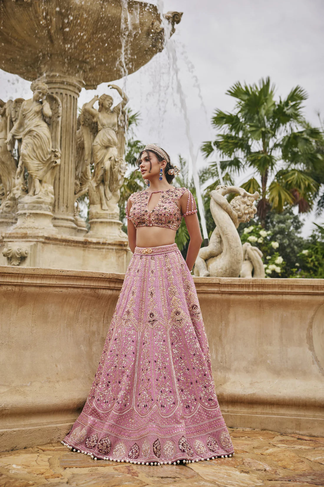 Flamingo Flounce Lehenga Set