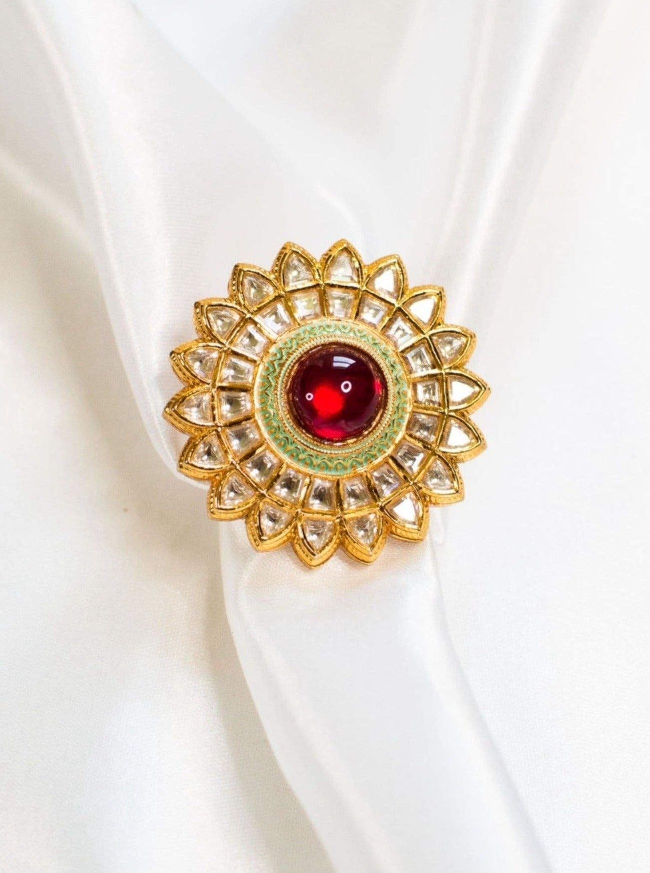 Ruby ring for ladies' - Elegant modern Indian Jewelry