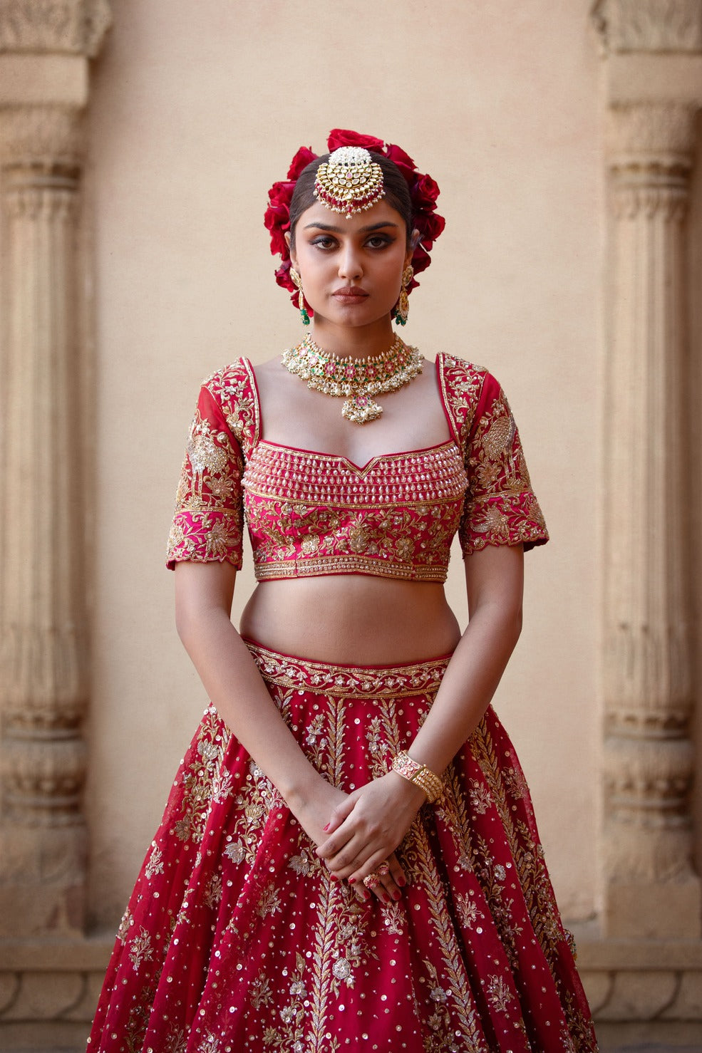 Indian Bridal Wear Rangilo Zari Lehenga – B Anu Designs