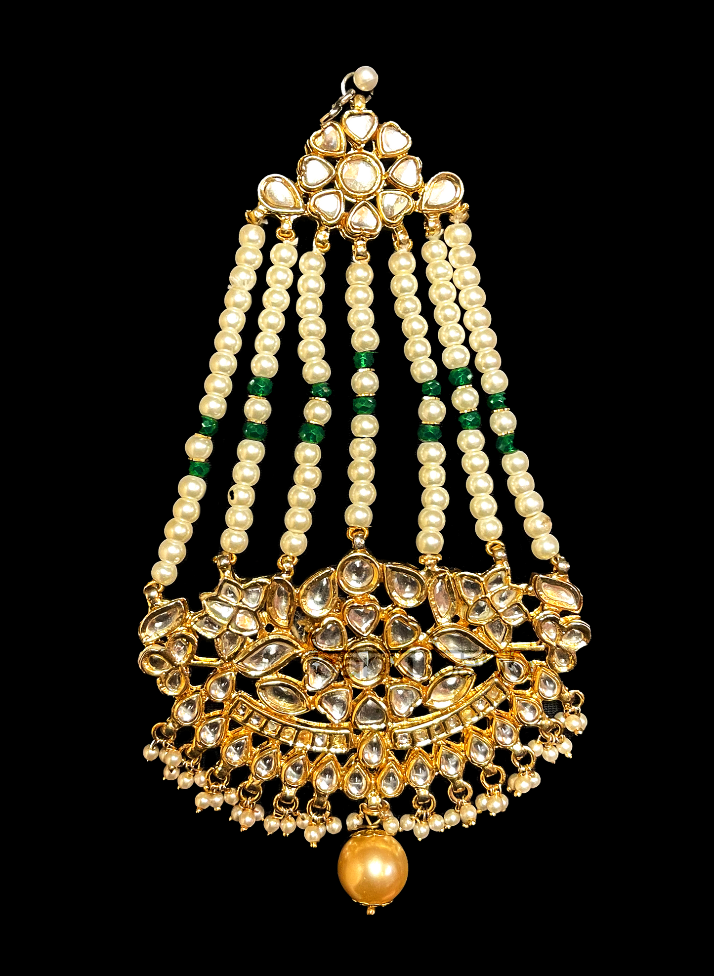 Traditional pearl womens jhoomar jewelry