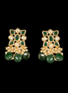 Kesir - Indian Pearl Jewelry Choker & Earrings of Kundan & Emerald for Ladies'
