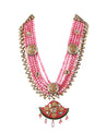 Dilara Meena Work Kundan Statement Necklace - bAnuDesigns