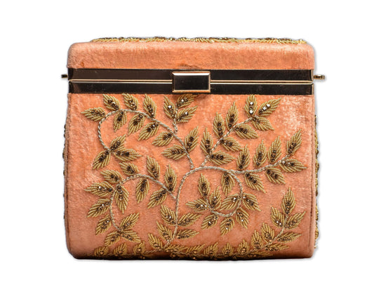 Load image into Gallery viewer, Embroidered Velvet Clutch
