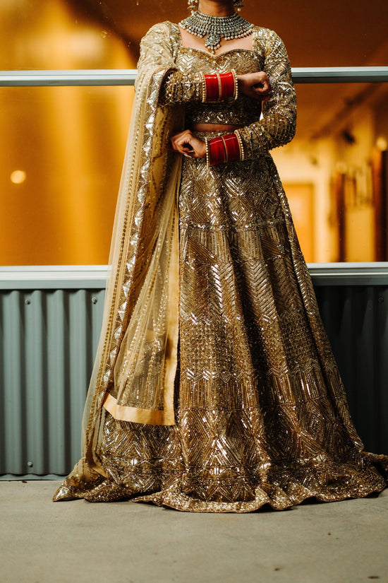 Kanika Gold Bridal Lehenga