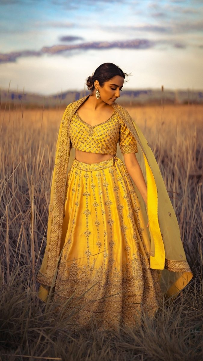 lehenga for haldi