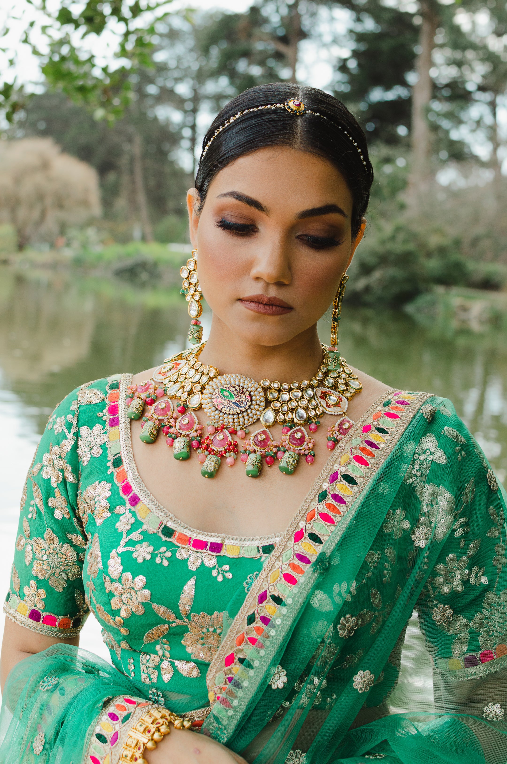 7 Brides Who Wore Pink With Emerald Green Jewellery, Just Like Kiara  Advani! |POPxo