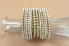 Women's bangle bracelet - Pearl bridal set