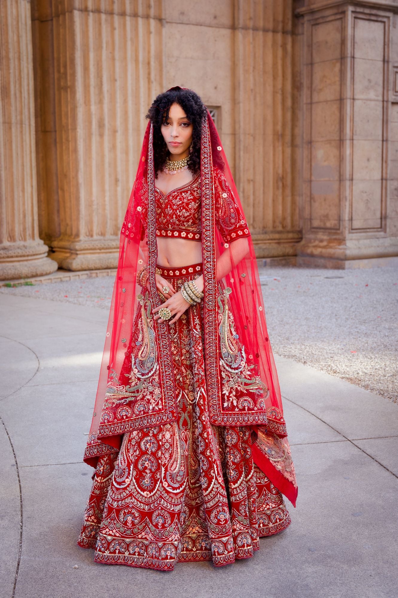 Zeenah An exquisite, bright pink bridal lehenga with delicate floral motifs  sprinkled with a dash of sparkle. Jewellery: @shriramhariram... | Instagram