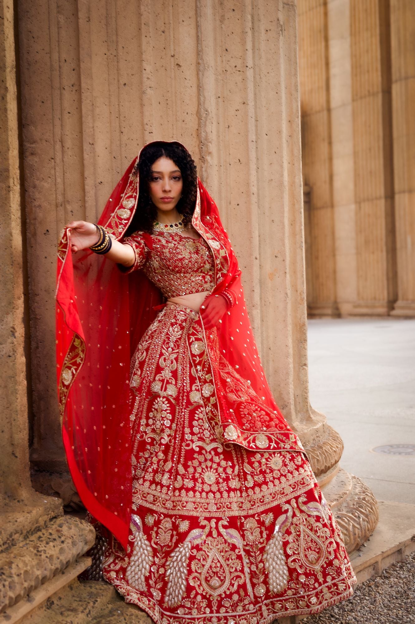 Red Lehenga: Purchase Your Red Bridal Lehenga at Andaaz Fashion USA