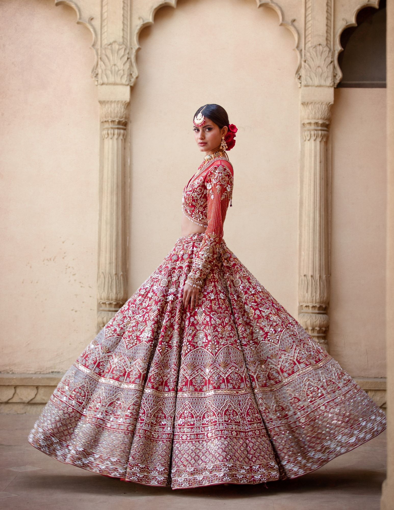 Draping Dreams: A Deep Dive into Wedding Lehengas - Samyakk: Sarees |  Sherwani | Salwar Suits | Kurti | Lehenga | Gowns | Mens Wear