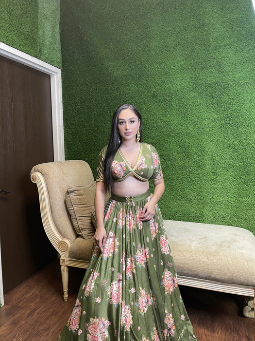Jasmine Floral Lengha