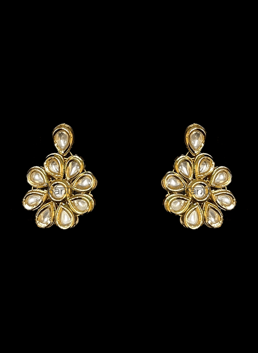 Zavia - Pearl Jewelry Set w/ Kundan Pendant & Earrings for Indian Women
