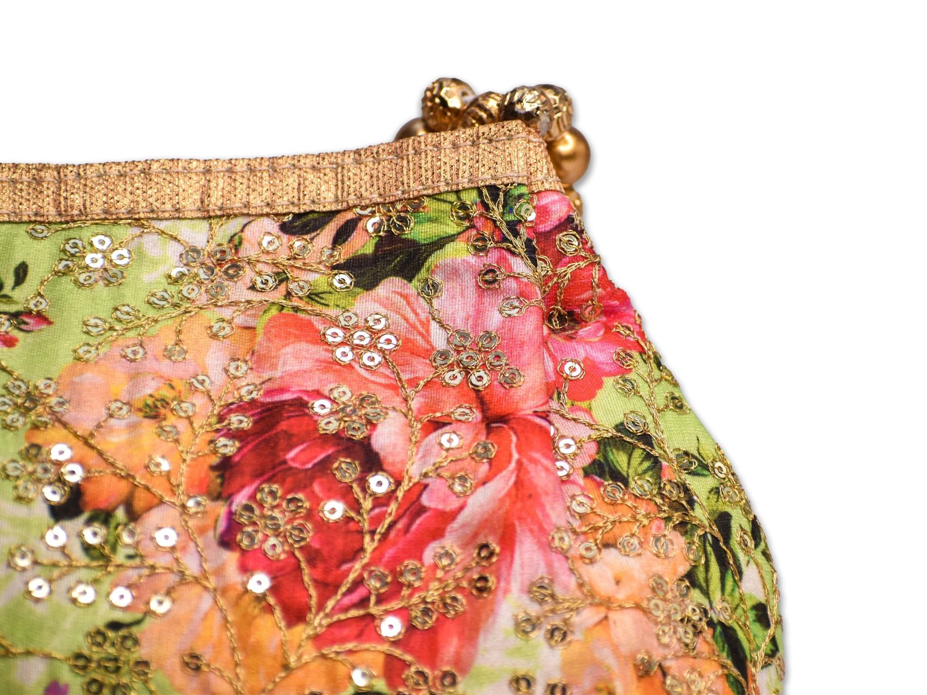 Floral Sparx Designer Crystal Handbag
