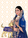 Indian Wedding Pet clothes - Cat/ Dog Sherwani