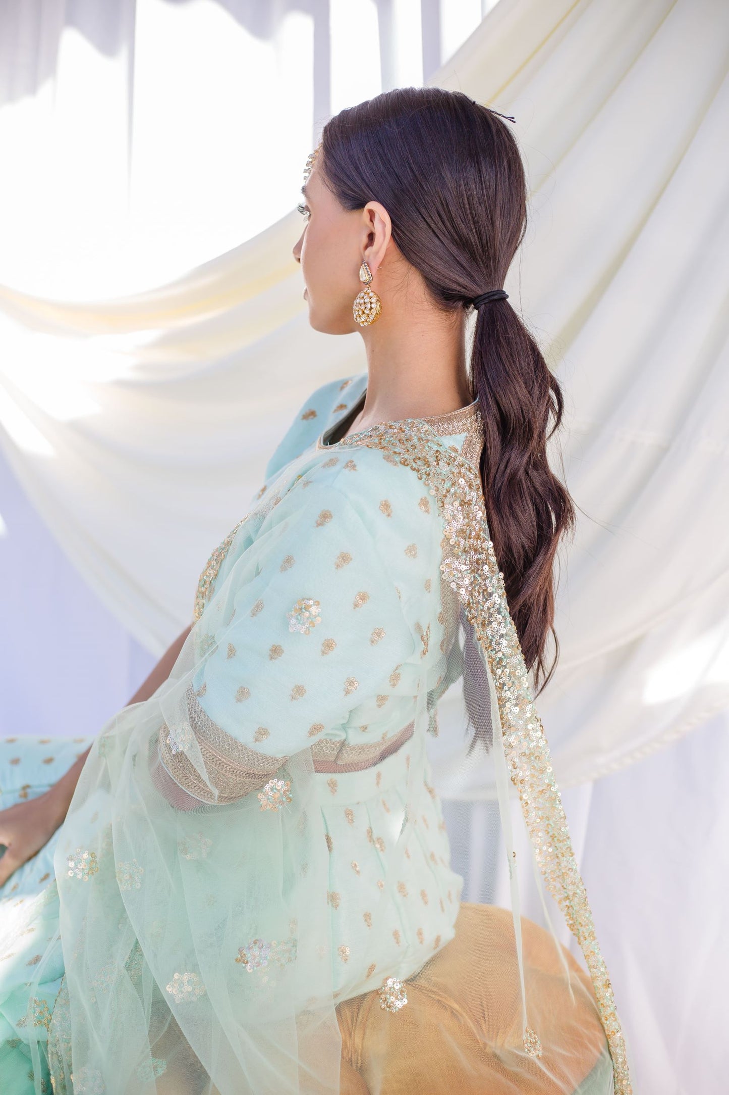 Pastel Blue Lehenga