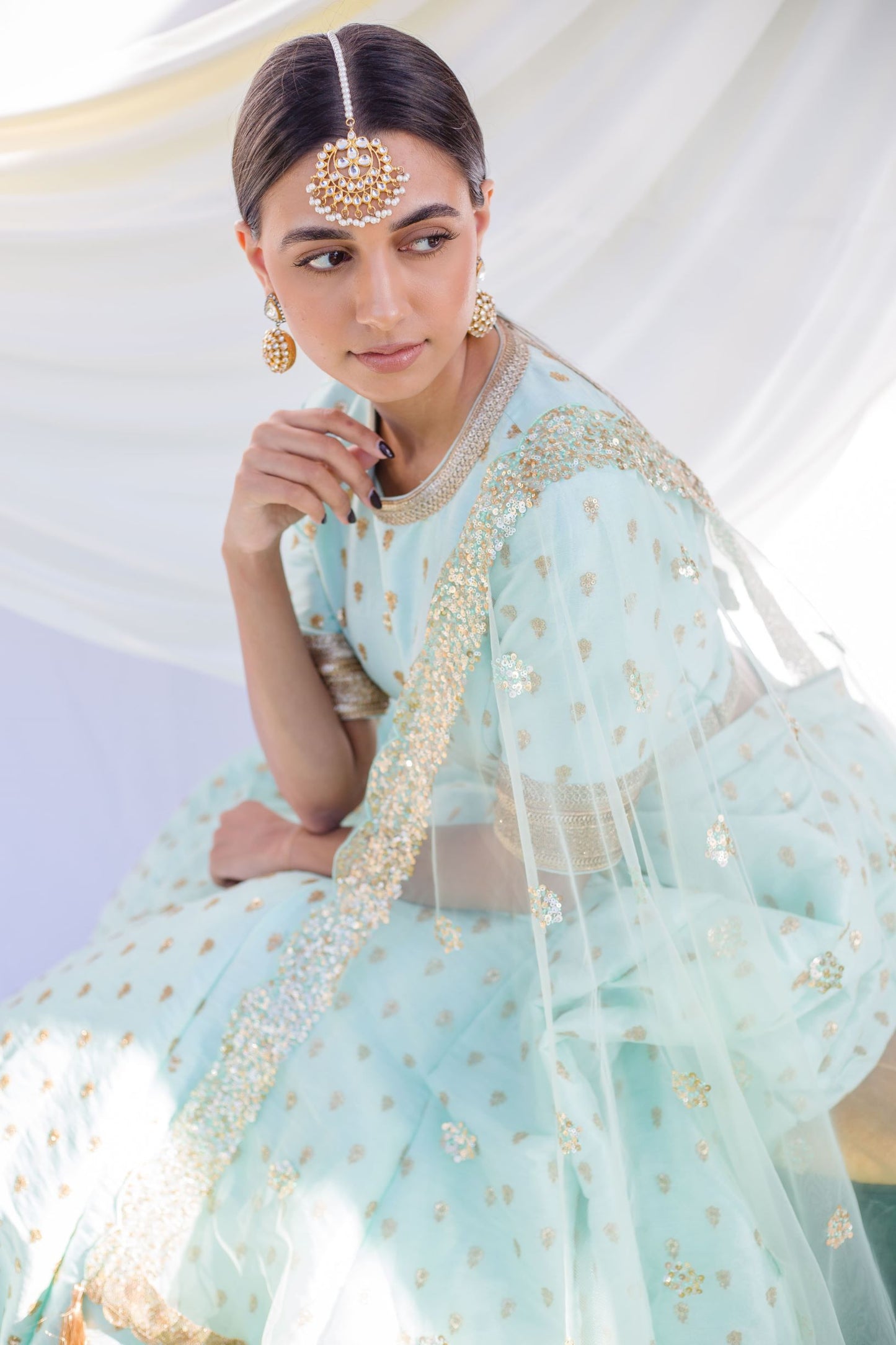 Pastel Blue Lehenga
