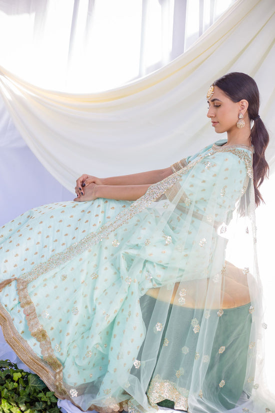 Pastel Blue Lehenga