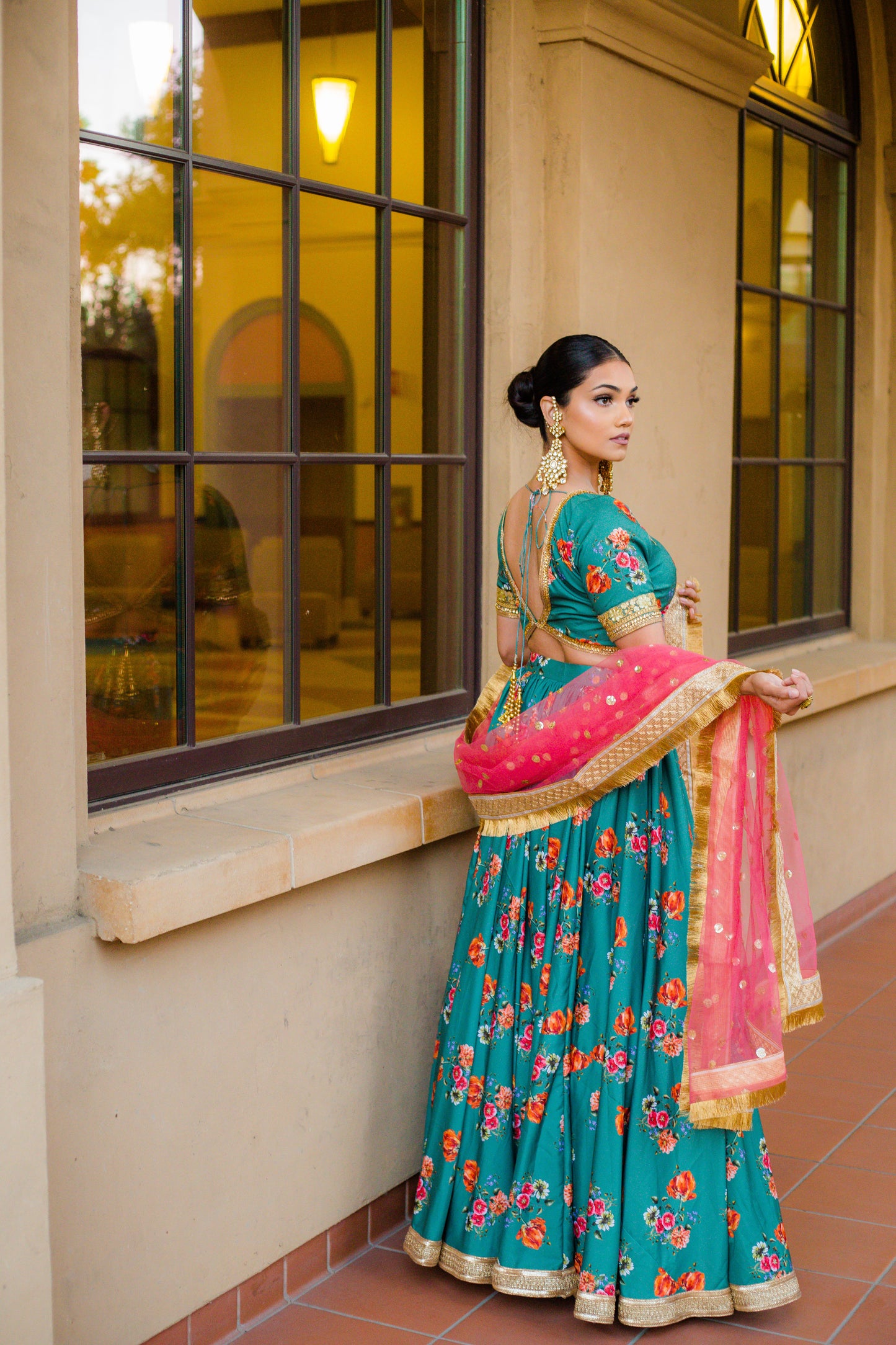 turquoise blue lehenga choli