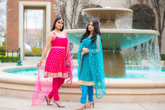 Azul Anarkali suit