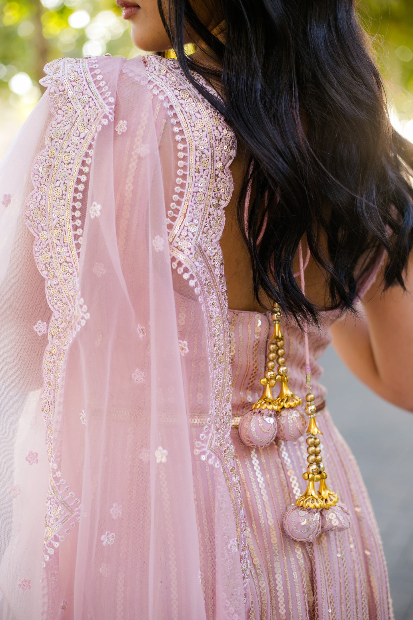 Pastel Pink Short Anarkali Dress