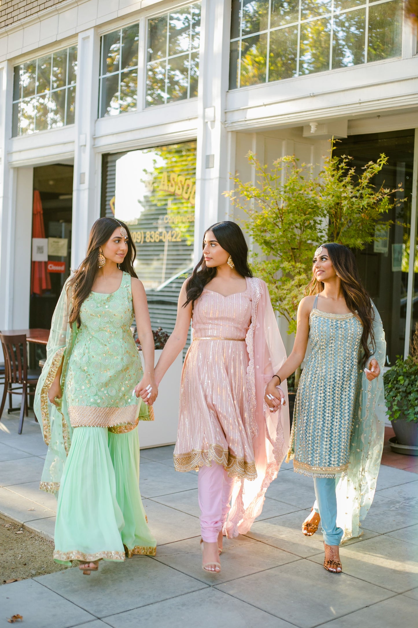 Mint Green Sharara Suit