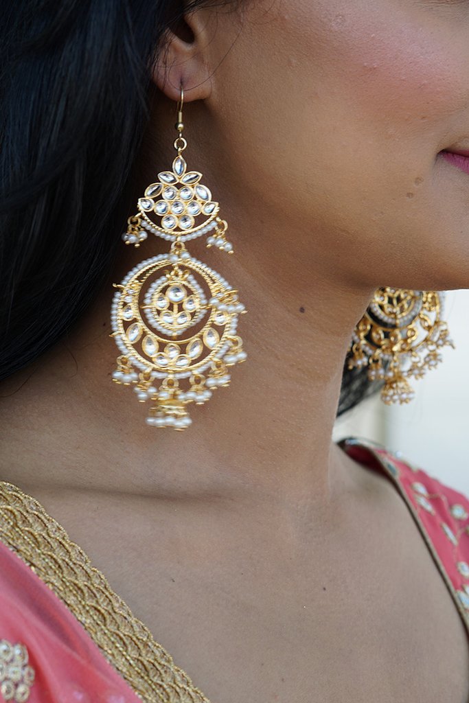 Statement Oxidised Silver Earrings For Bridesmaids Inspired By Mouni Roys  Big Jhumkas