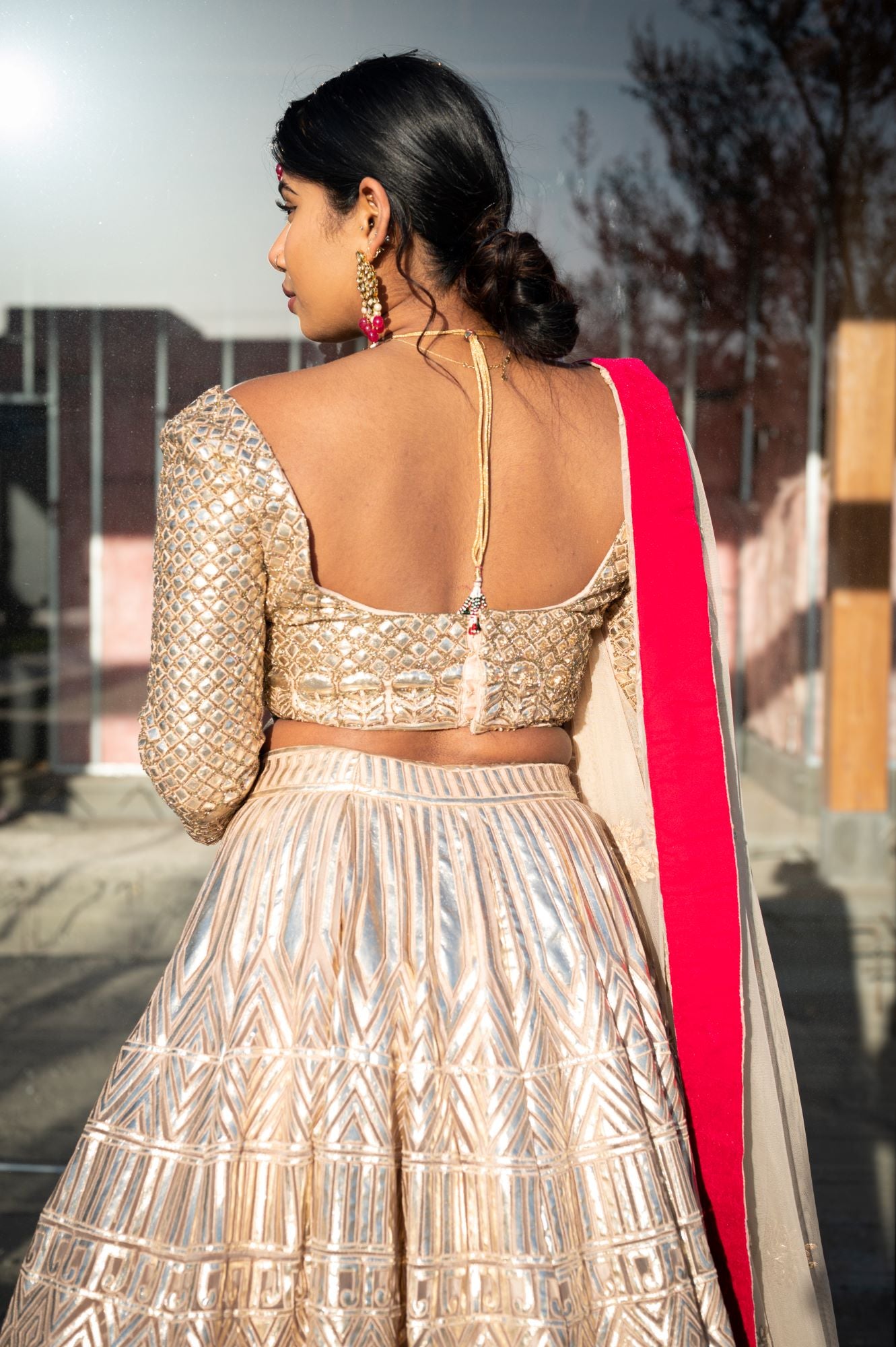 Starlit Silver Lehenga