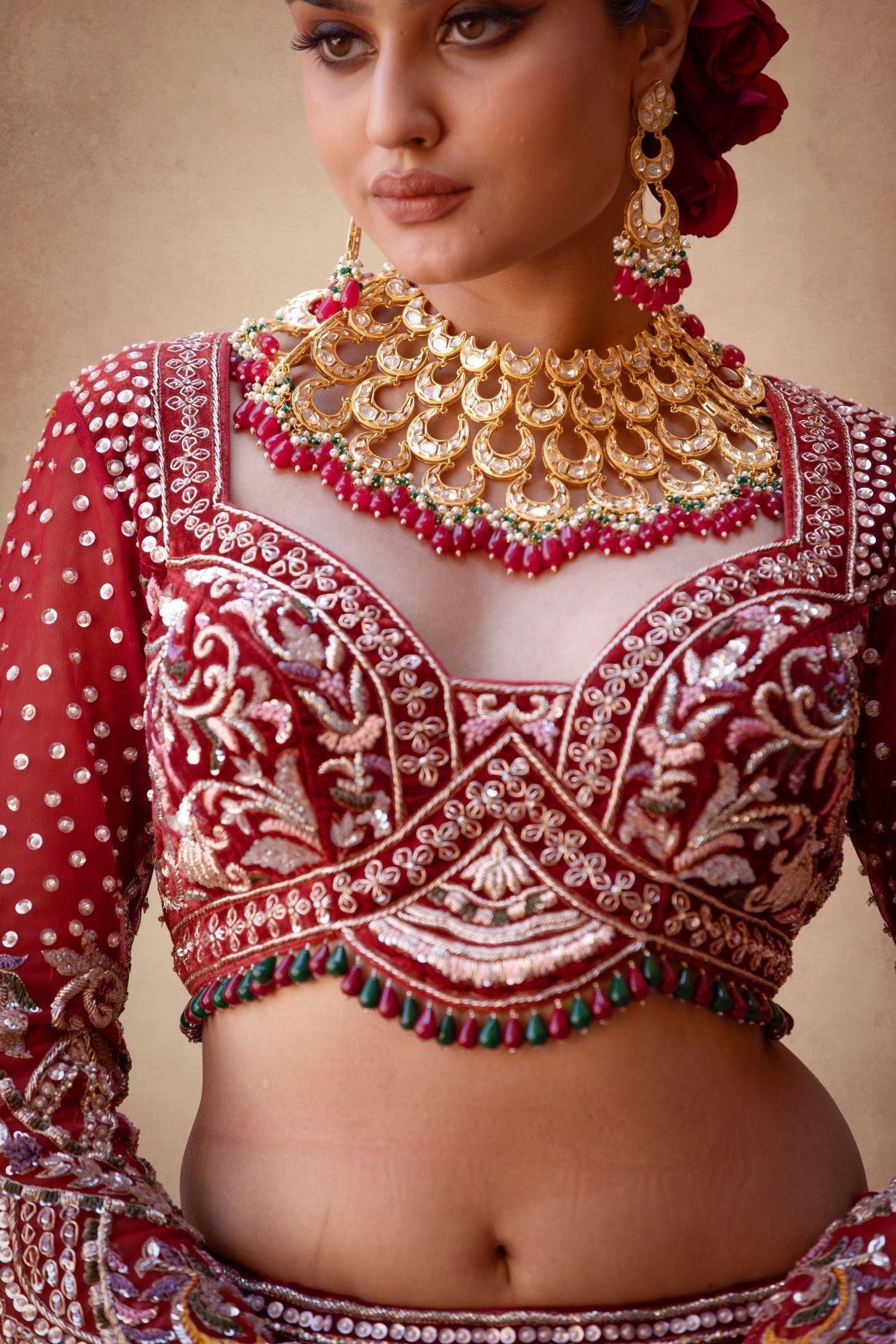 Load image into Gallery viewer, bridal lehenga for brides
