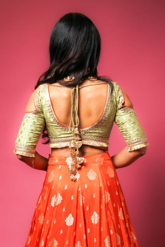 Tangy Pistachio Lehenga