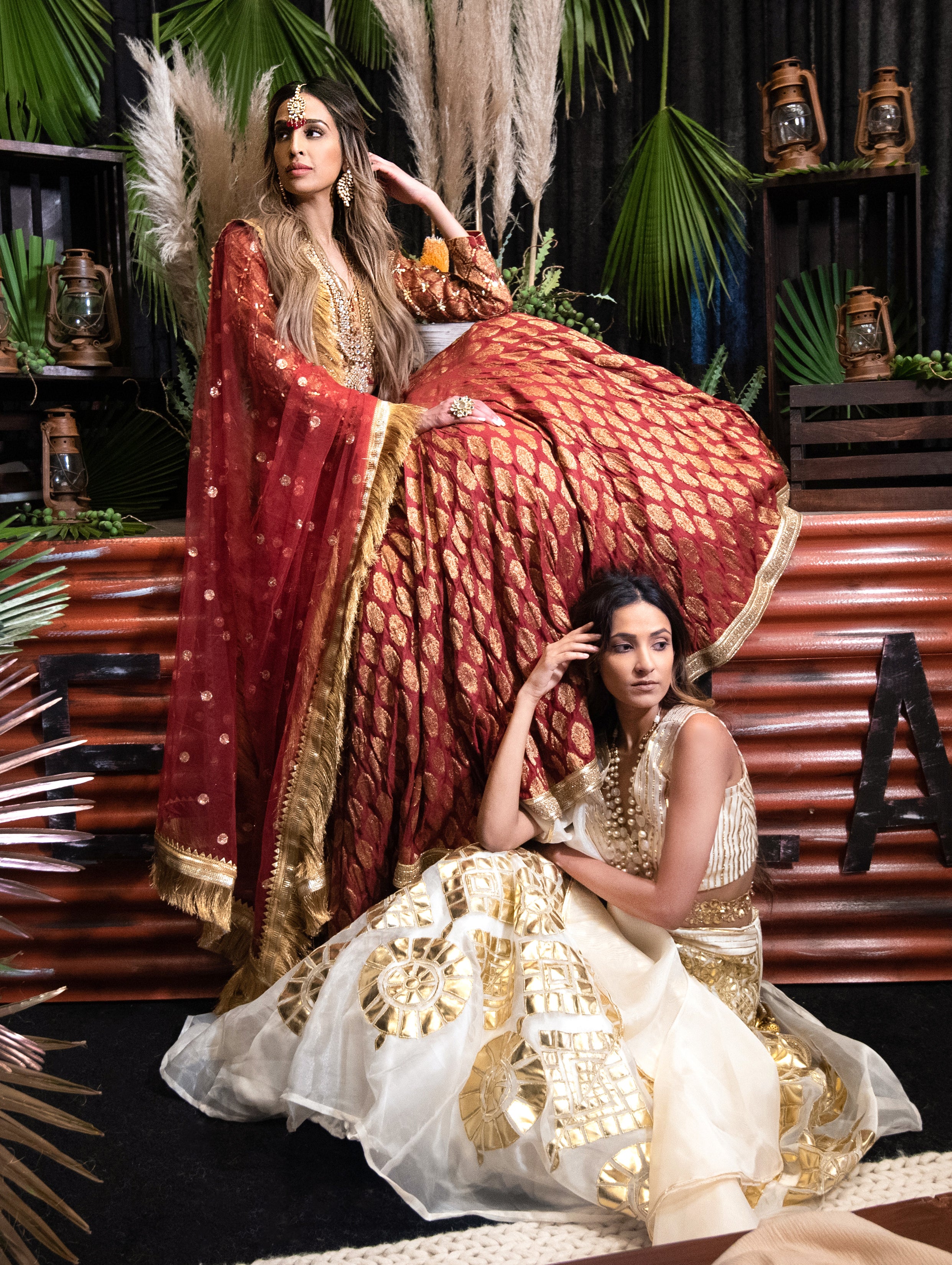 Buy Indian Bridal Dress Velvet Red Embroidered Lehenga LLCV09662
