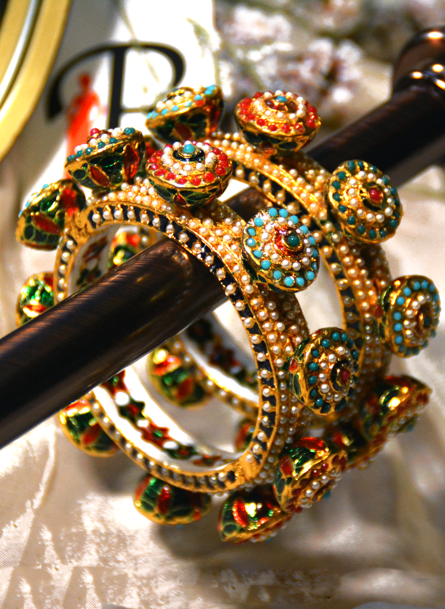 Rolli - Multicolored Bangles with Pearls