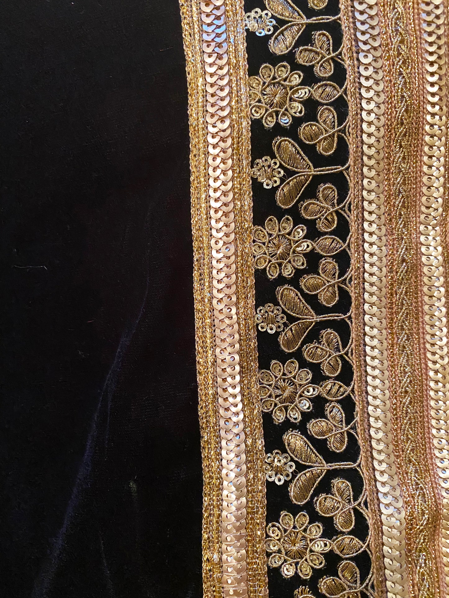 Velvet Shawl - Embroidery Border - bAnuDesigns