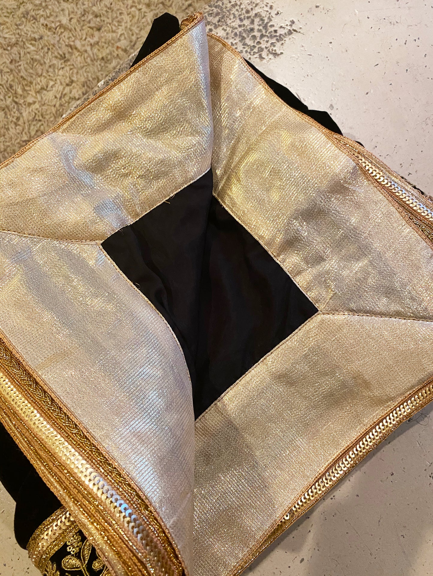 Velvet Shawl - Embroidery Border - bAnuDesigns