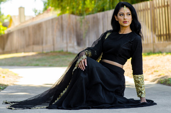 Chunni Black - bAnuDesigns