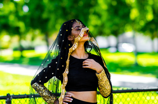 Chunni Black - bAnuDesigns