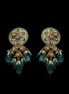 Hyacinth II - Green Pearl and Kundan Bridal Jewelry Set