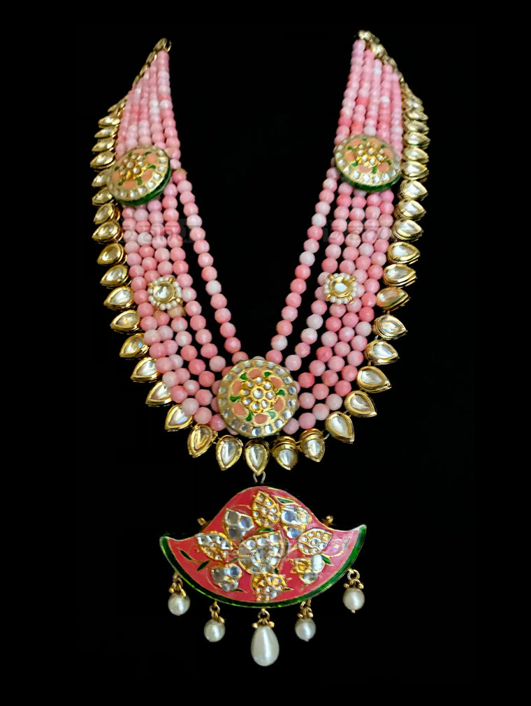 Dilara Meena Work Kundan Statement Necklace