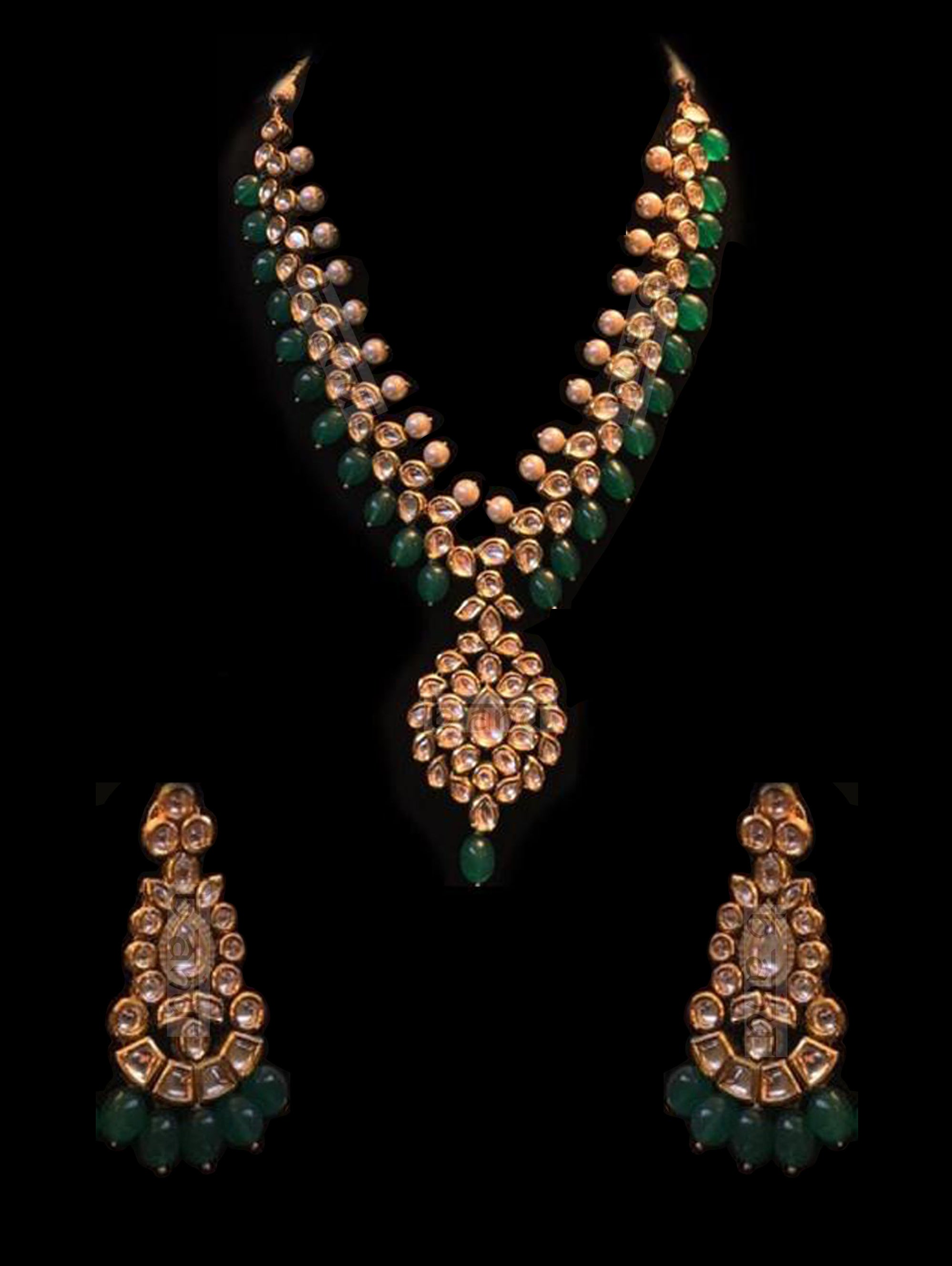 Mahal Kundan Statement Set - bAnuDesigns