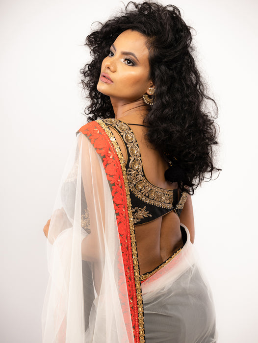 Giva Tulle Sari - bAnuDesigns