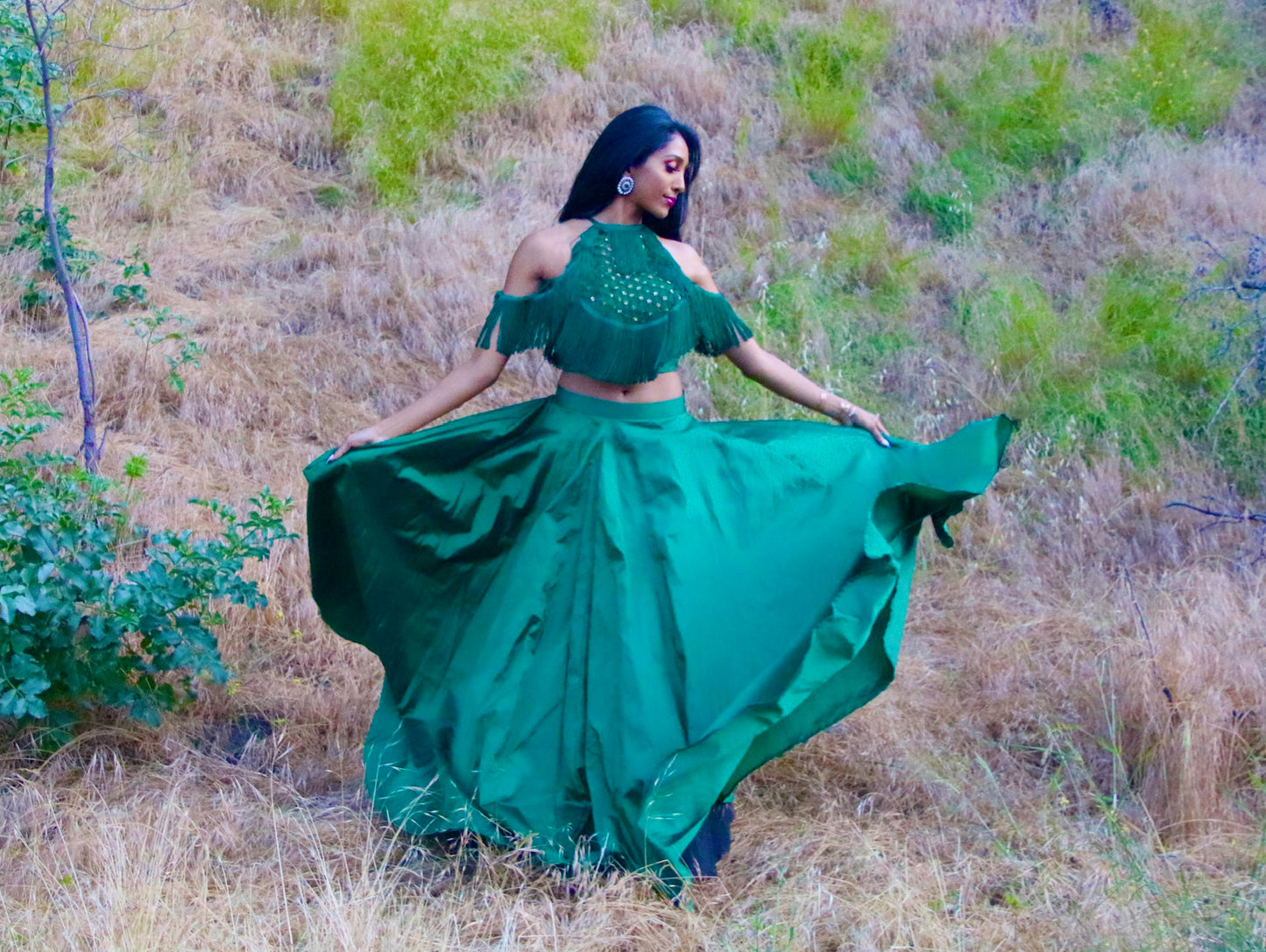 Green Goddess Lehenga - bAnuDesigns