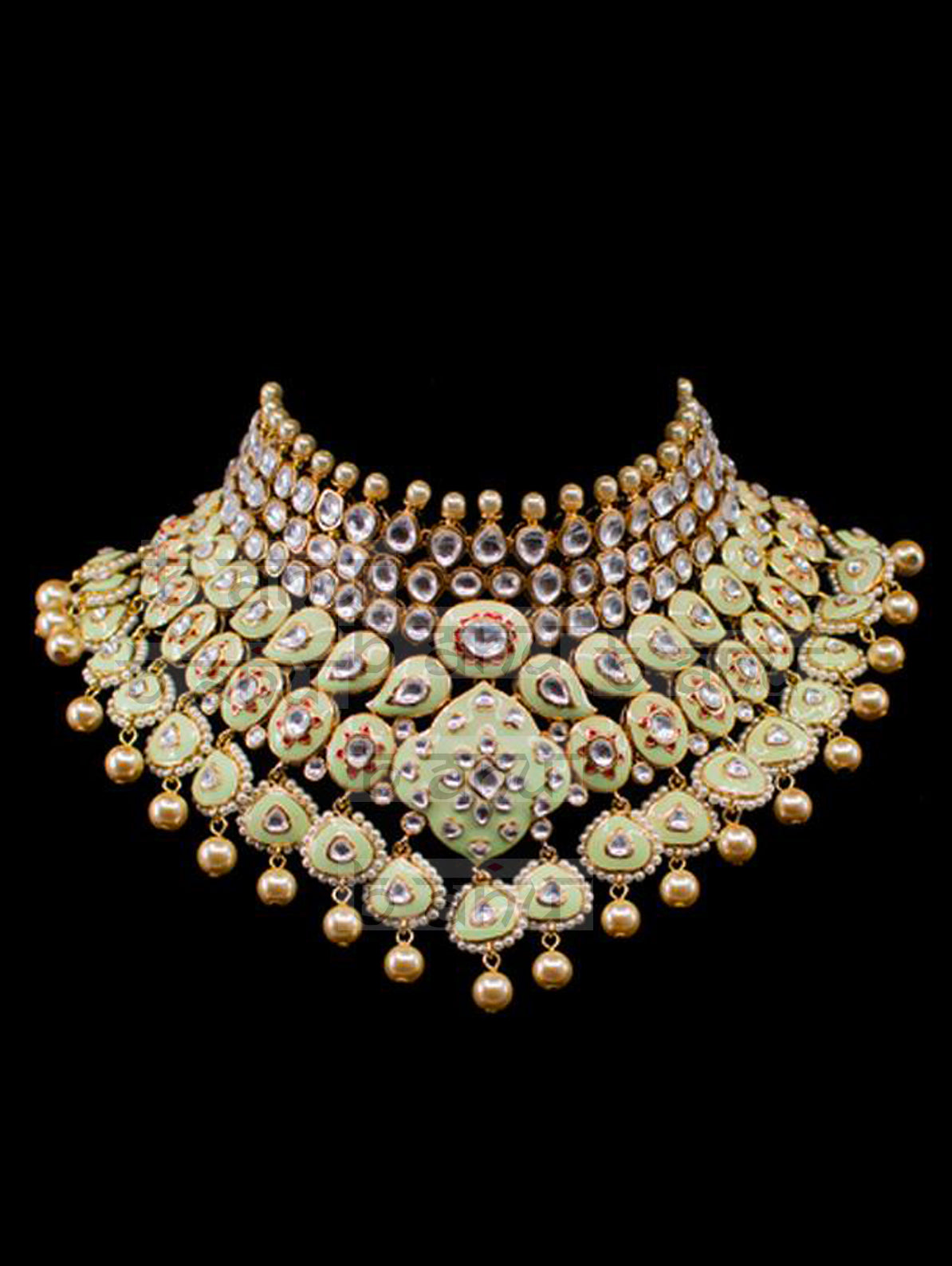 Gulrukh Set - Pastel Green - bAnuDesigns