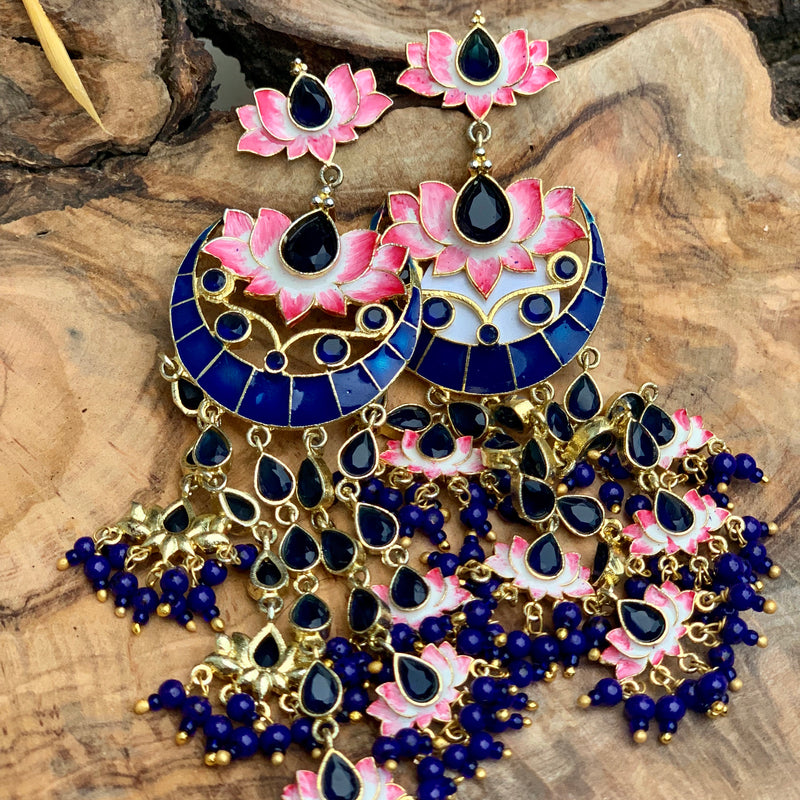 Iris Enamel Earrings - bAnuDesigns