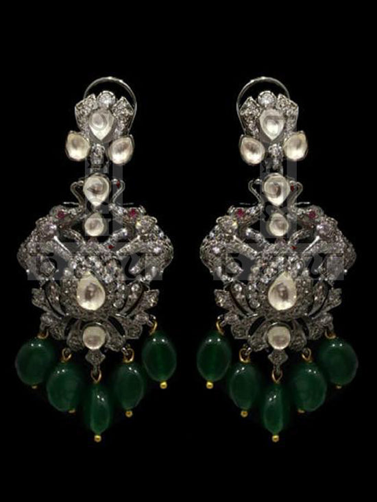 Load image into Gallery viewer, Israh Victorian Emerald Set - bAnuDesigns
