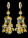 Pearl gold kalira jewelry with hangings