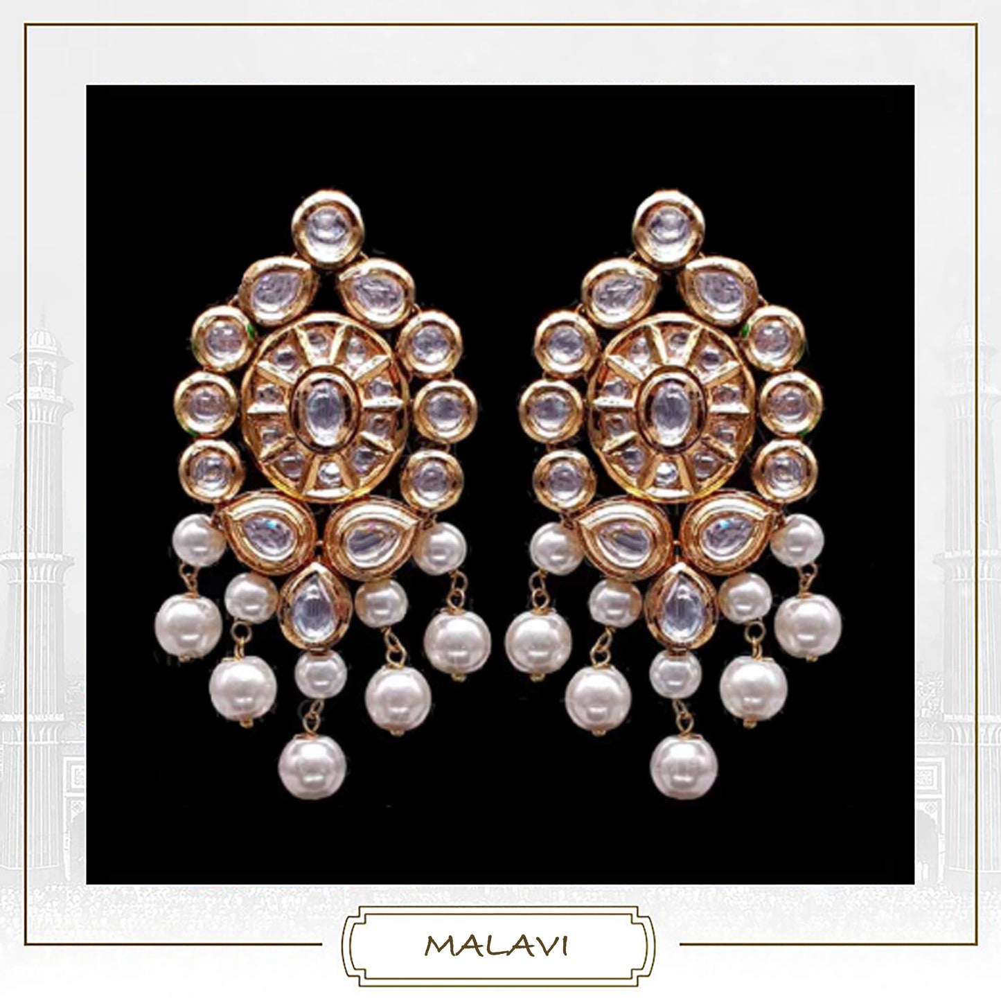 Load image into Gallery viewer, Malavi Earrings - bAnuDesigns
