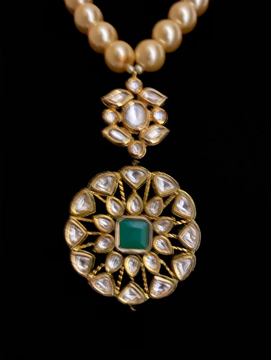 Noa Multi Strand Pearls & Kundan Necklace - bAnuDesigns