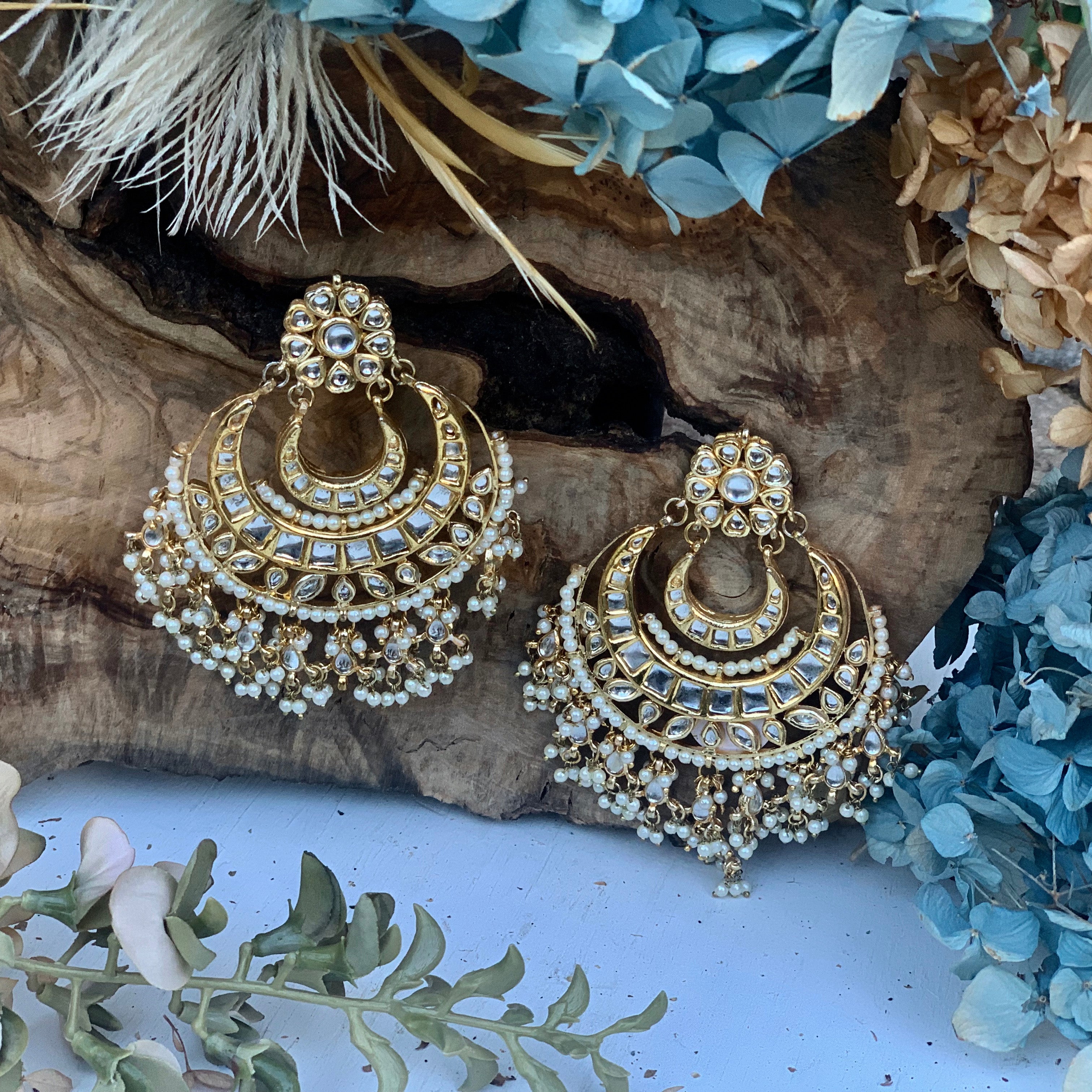 Padmavati hot sale style earrings