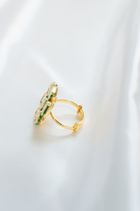 Sree I - Kundan Finger Ring